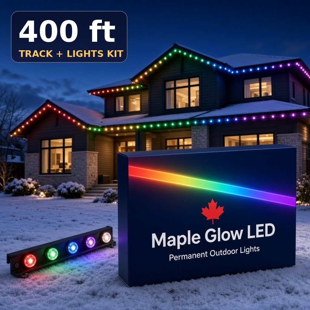 DIY Permanent Track + Lights Kit, 400 ft